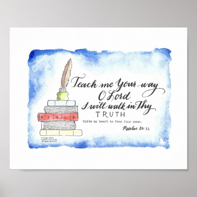 "Teach Me Your Way O Lord" - Wall Art (Front)