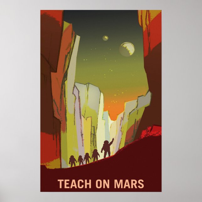 Teach on Mars and its Moons Poster (Front)
