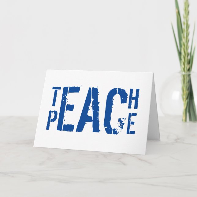 Teach Peace Card (Front)