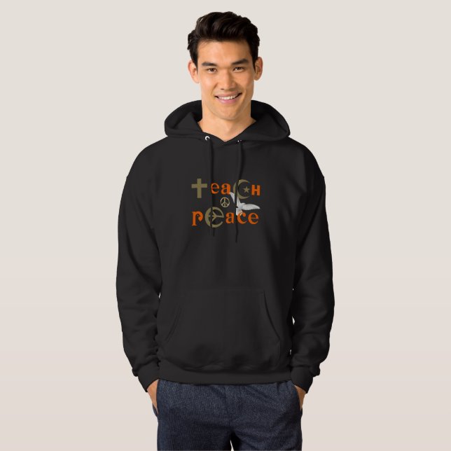Teach Peace | Men Hoodie (Front Full)