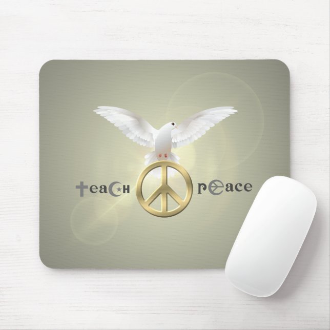 Teach Peace | Mouse Mat (With Mouse)