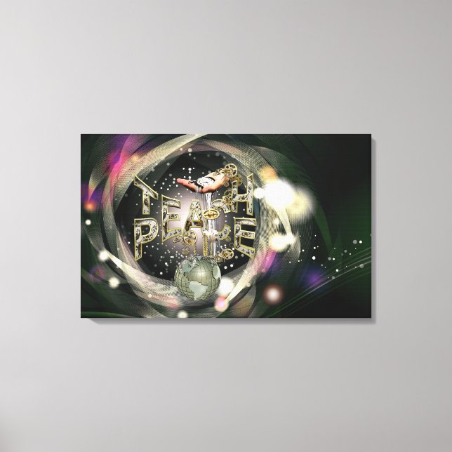 Teach-Peace  Movement Canvas Print (Front)