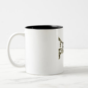Teach-Peace  Movement Two-Tone Coffee Mug