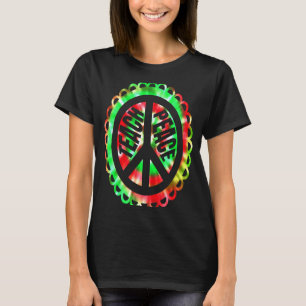 Teach Peace Sign Groovy Retro Tie Dye Teacher Educ T-Shirt