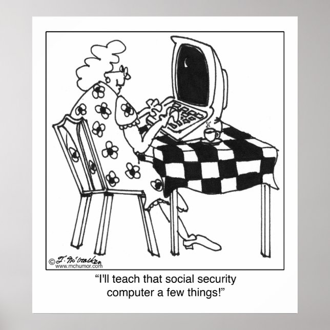 Teach the Government Computer a Few Things Poster (Front)