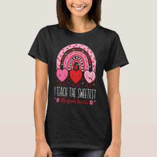 Teach The Sweetest 12th Grade Hearts Teachers Vale T-Shirt