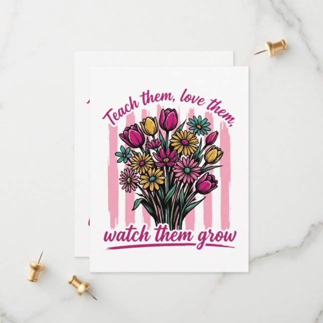 teach them love them watch them grow save the date (Front/Back In Situ)