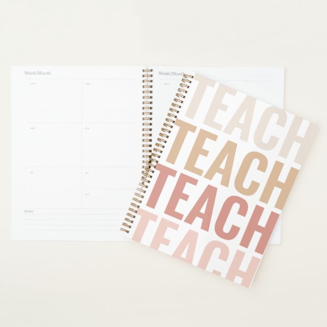 Teach Unique Pink & Gold Classroom Planner (Display)