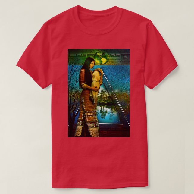 TEACH YOUR CHILDREN native american wisdom  T-Shirt (Design Front)
