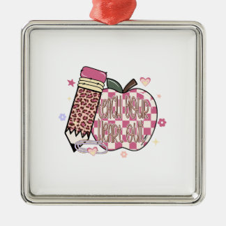 Teach Your Heart Out Teacher Metal Tree Decoration