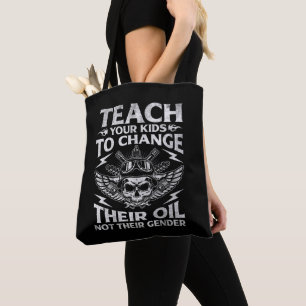 Teach Your Kids To Change Their Oil Conservative Tote Bag