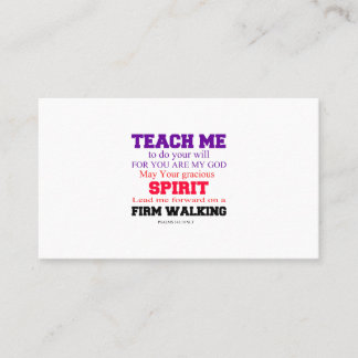 TEACHE ME BUSINESS CARD