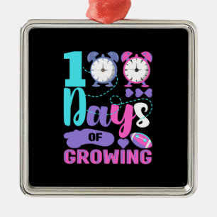 Teacher 100 Days Of Growing Metal Tree Decoration