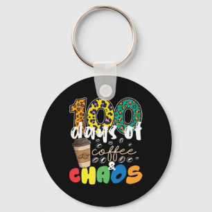 Teacher 100 Days Of School 100 Days Of Coffee And Key Ring
