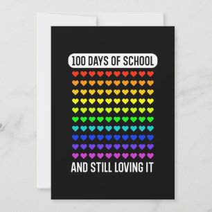 Teacher 100 Days Of School Invitation