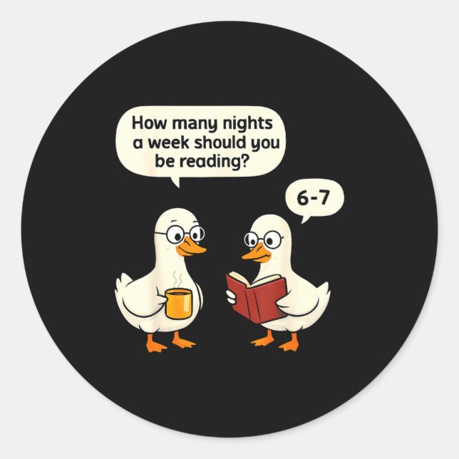 Teacher 67 How Many Nights A Week Should You Be Re Classic Round Sticker (Front)
