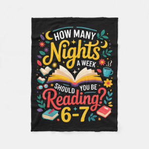 Teacher 67 How Many Nights A Week Should You Be Re Fleece Blanket