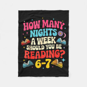 Teacher 67 How Many Nights A Week Should You Be Re Fleece Blanket