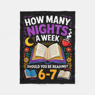 Teacher 67 How Many Nights A Week Should You Be Re Fleece Blanket