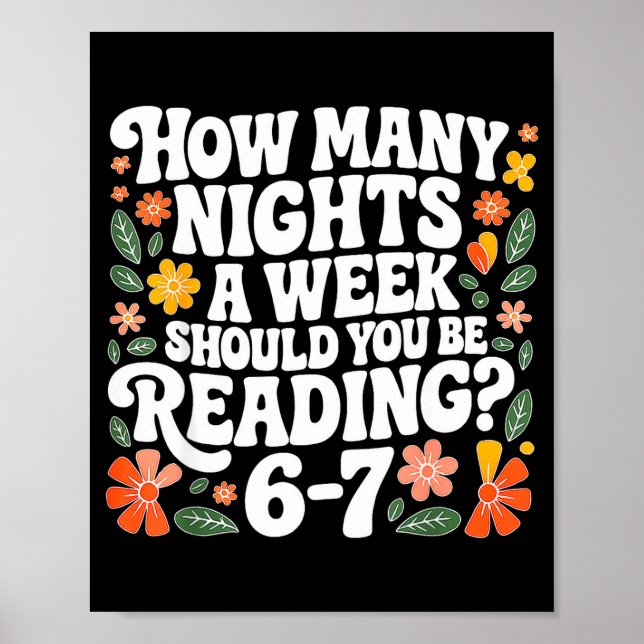 Teacher 67 How Many Nights A Week Should You Be Re Poster (Front)
