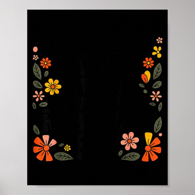 Teacher 67 How Many Nights A Week Should You Be Re Poster (Front)