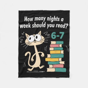 Teacher 6-7 How Many Nights A Week Should You Be R Fleece Blanket