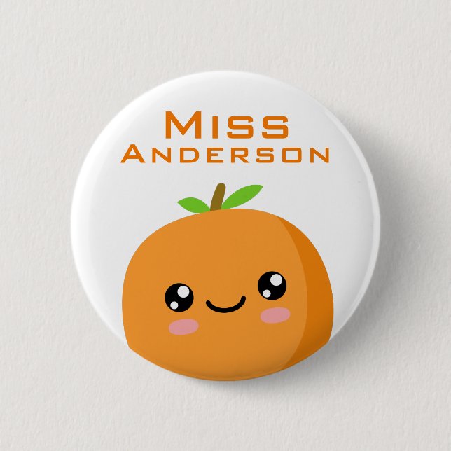 Teacher 6 Cm Round Badge (Front)