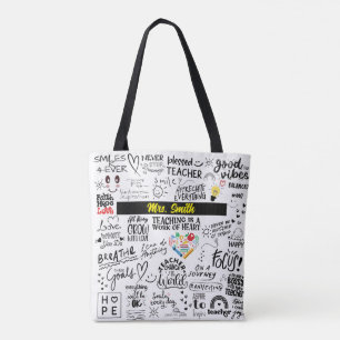 TEACHER AFFIRMATIONS TOTE BAG - Personalised