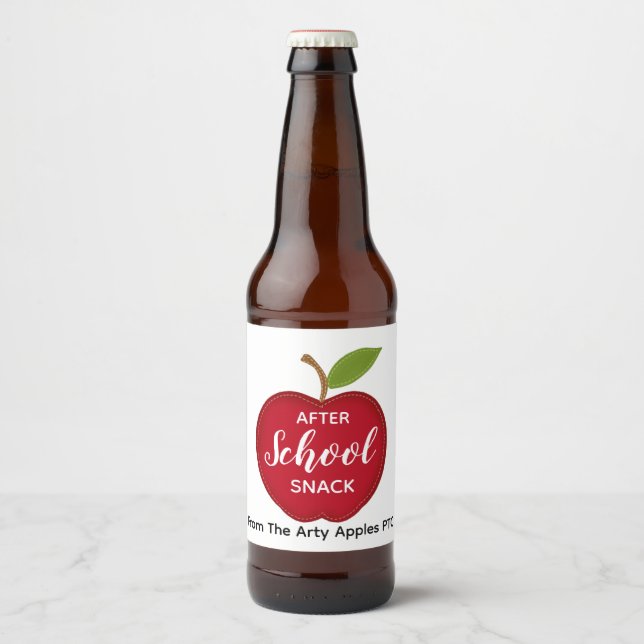 teacher After school snack beer Beer Bottle Label (Front)