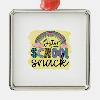 Teacher After School Snack Metal Tree Decoration