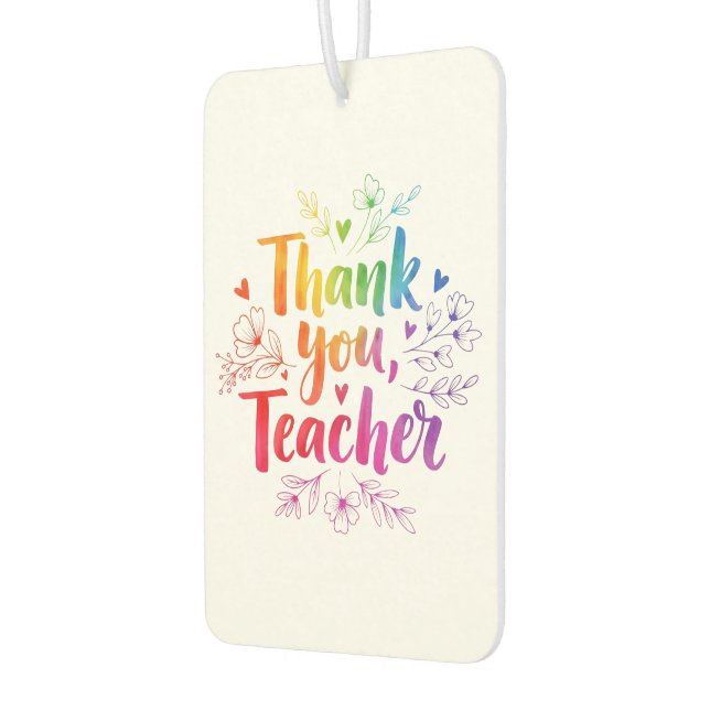 Teacher Air Freshener – Thank You, Teacher! (Left)