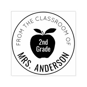 Teacher and Grade   From The Classroom of Self-inking Stamp