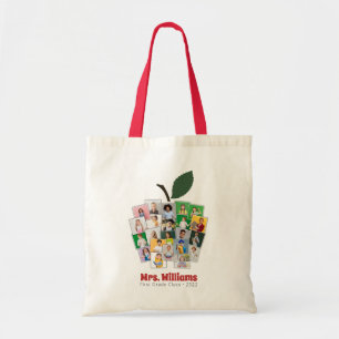 Teacher Apple Collage Teacher's Gift 22 Photos Tote Bag