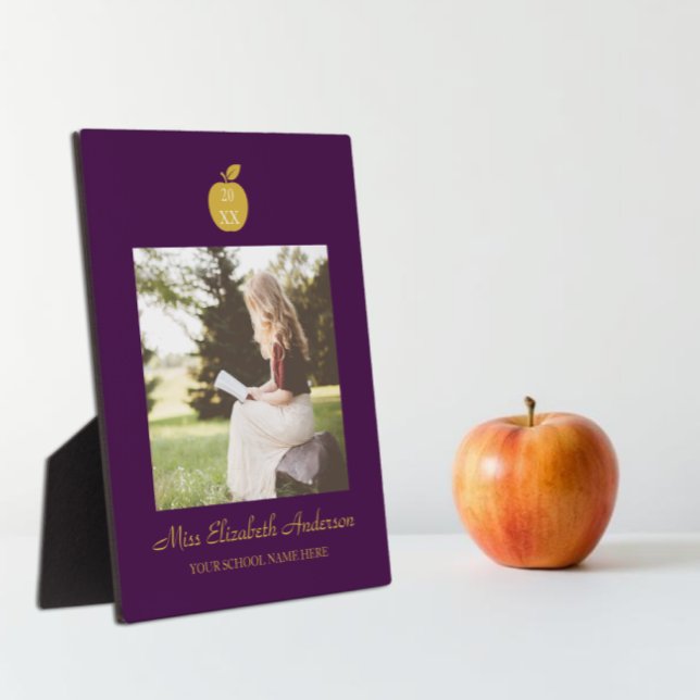 Teacher Apple Graduation Plaque (Creator Uploaded)
