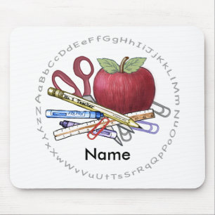 Teacher Apple Mouse Mat
