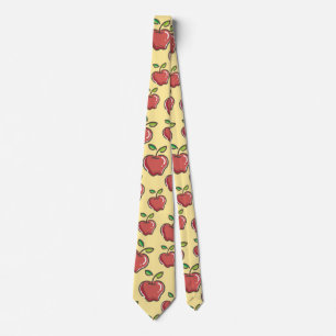 Teacher Apple Tree Patterns Preschool Art Teacher  Tie
