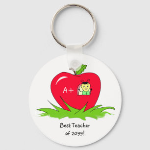 Teacher Appreciation Apple For Best Teacher Key Ring