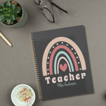 Teacher Appreciation Back to School Boho Rainbow