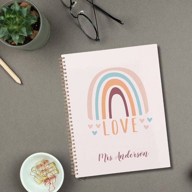 Teacher Appreciation Back to School Boho Rainbow  Planner (Creator Uploaded)