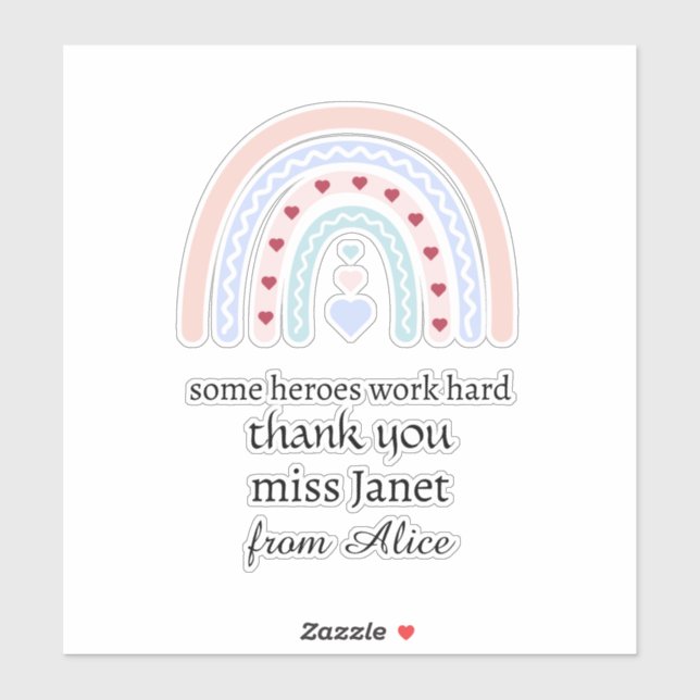 Teacher Appreciation - Best Teacher Ever Present (Sheet)