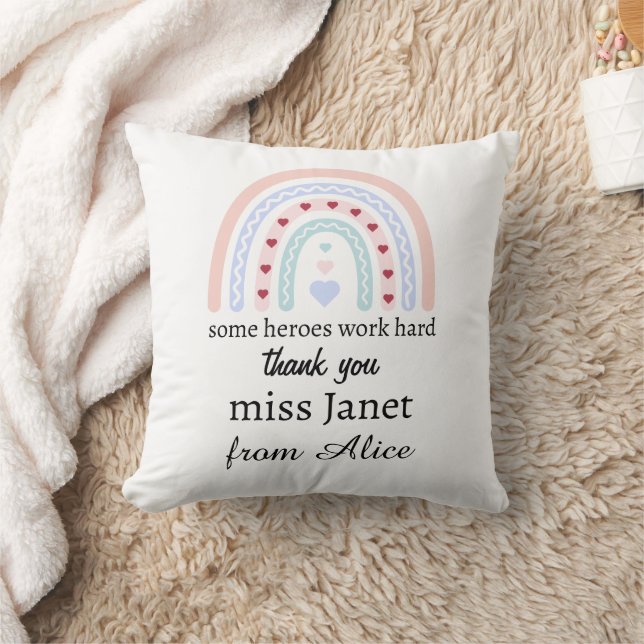 Teacher Appreciation - Best Teacher Ever Present Cushion (Blanket)