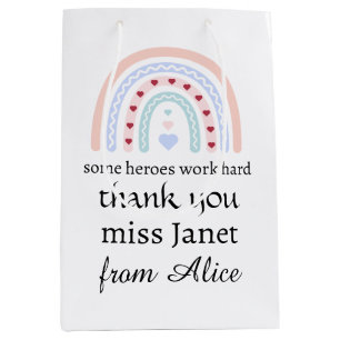 Teacher Appreciation - Best Teacher Ever Present Medium Gift Bag