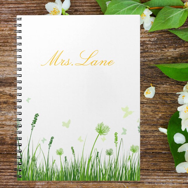 Teacher Appreciation Boho Floral Notebook (Creator Uploaded)