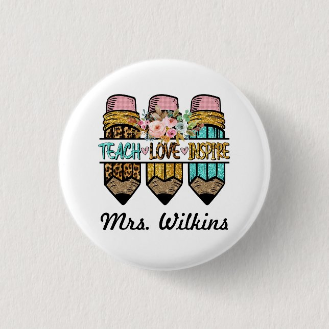 Teacher Appreciation Button (Front)