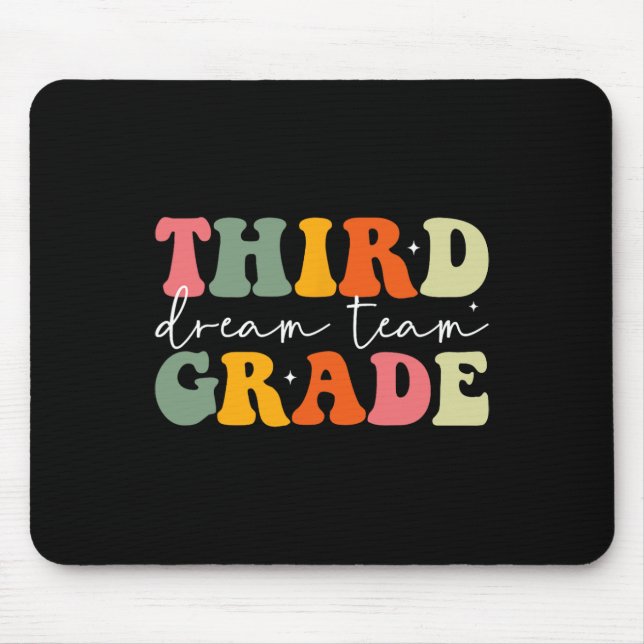 Teacher Appreciation Byck To School Third Grade Dr Mouse Mat (Front)