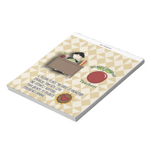 Teacher Appreciation Candy Bar Wrapper Gift Notepad