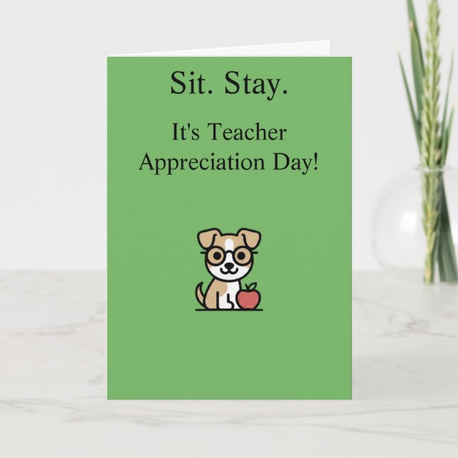 Teacher Appreciation Card (Front)