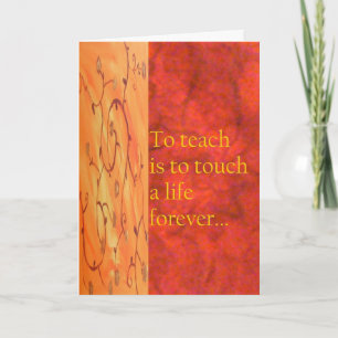 Teacher Appreciation Card