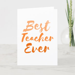 Teacher Appreciation Card, Thank You Card