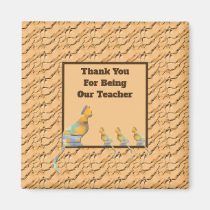 Teacher Appreciation Cat Kittens Class Thank You Magnet